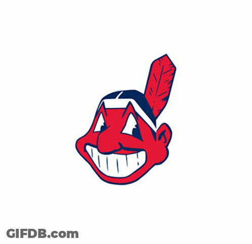 A Logo For The Indians With The Words Still Here GIF
