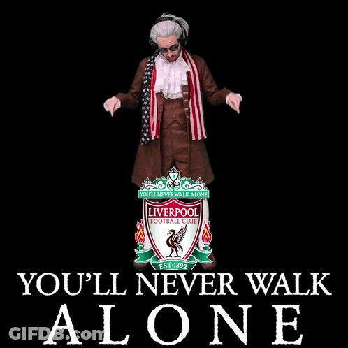 A Logo For The Liverpool Football Club Shows A Bird On A Shield GIF