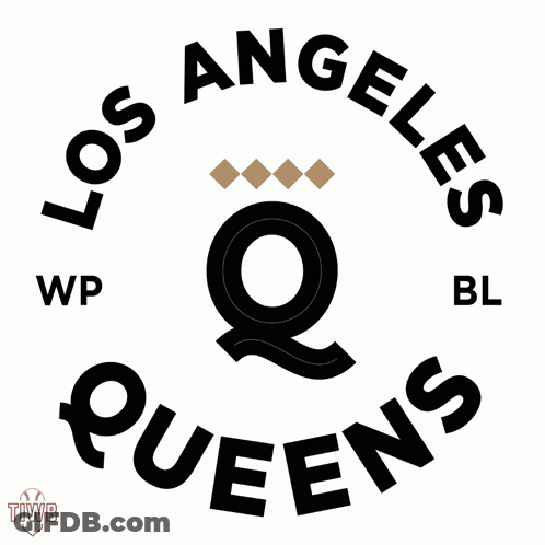 A Logo For The Los Angeles Queens With A Q In The Middle GIF