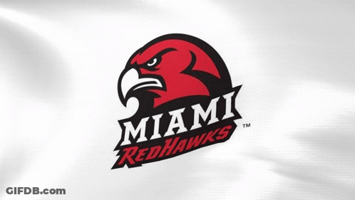 A Logo For The Miami Redhawks Is Shown GIF