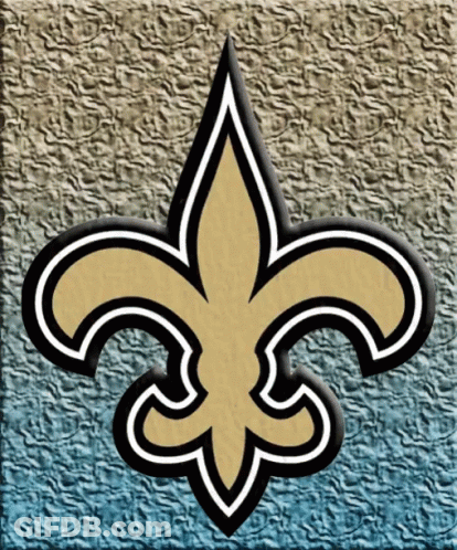 A Logo For The New Orleans Saints Is Displayed GIF