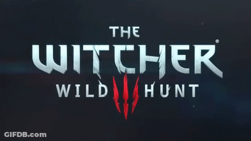 A Logo For The Witcher Wild Hunt Shows A Wolf 'S Claws GIF