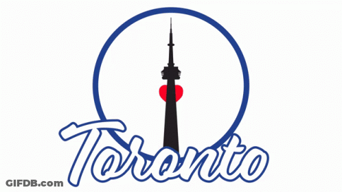 Toronto Logo With Heart And Tower GIF