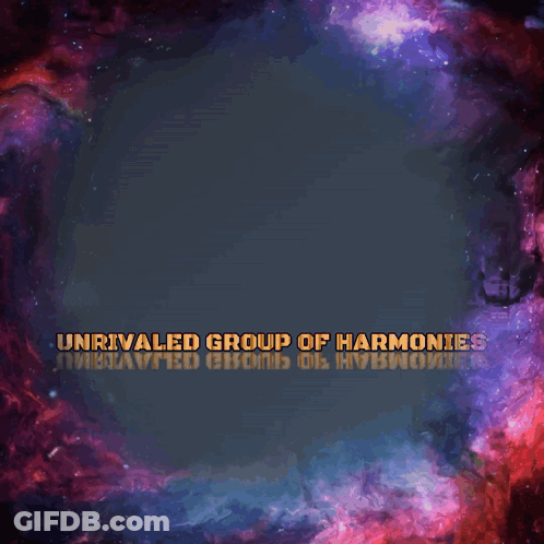A Logo For Ugh Unrivaled Group Of Harmonics GIF