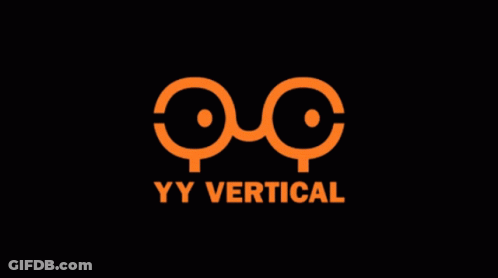 A Logo For Yy Vertical With A Black Background GIF