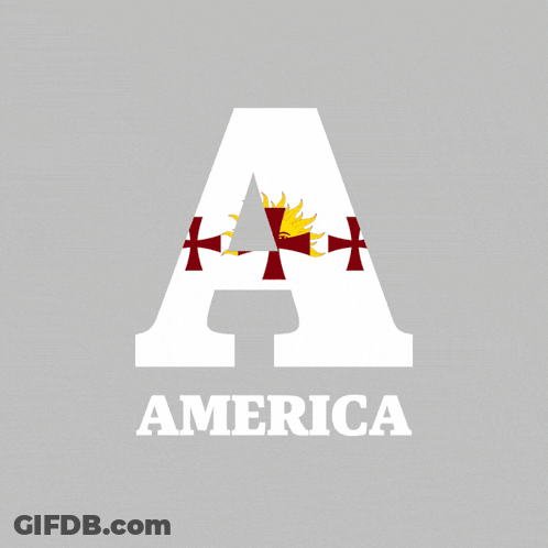 A Logo That Says America On It GIF