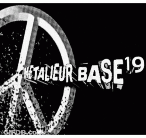 A Logo That Says Metalieur Is One Base 19 GIF