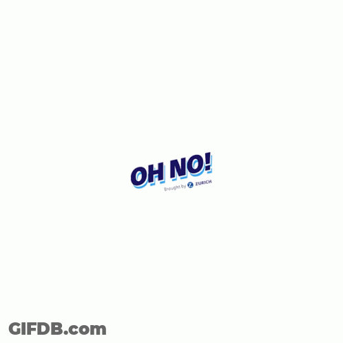 A Logo That Says Oh No Brought By Z Zurich GIF