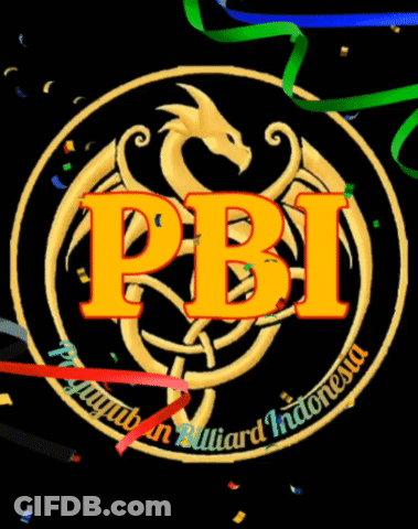 A Logo That Says Pbi With A Dragon In The Center GIF