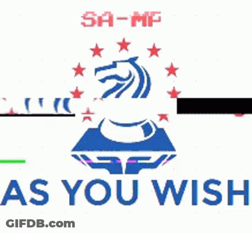 A Logo That Says Sa-Mp As You Wish With A Lion And Stars GIF