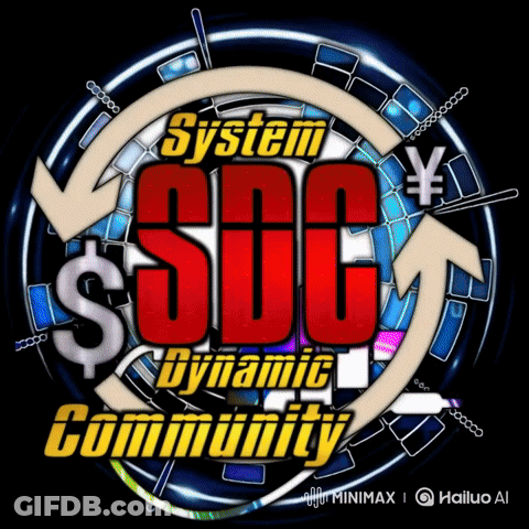 A Logo That Says System Sdg Dynamic Community On It GIF
