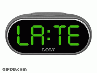 A Loly Digital Clock Displays The Time As 10:16 GIF