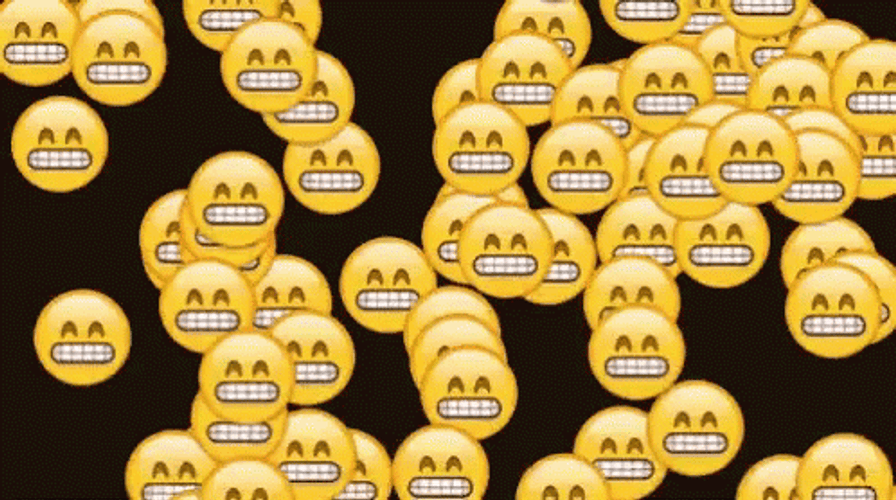A Lot Of Falling Laughing Emoji Meme GIF
