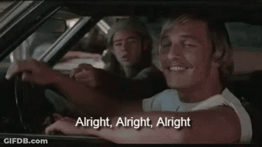 A Lovely Couple Saying Alright GIF