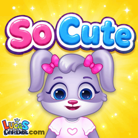 A Lucas And Friends Advertisement With A Bunny GIF