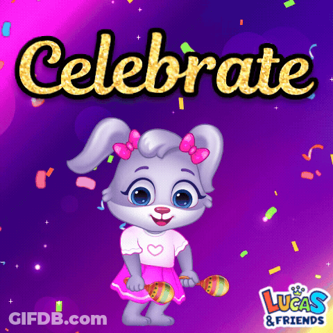 A Lucas And Friends Advertisement With A Bunny GIF