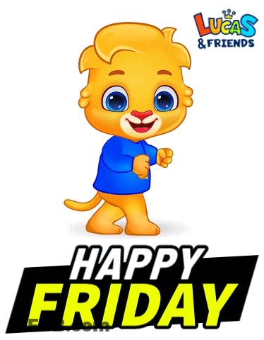 A Lucas And Friends Advertisement With A Cartoon Dog GIF