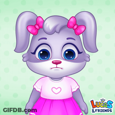 A Lucas And Friends Cartoon Of A Rabbit Girl GIF
