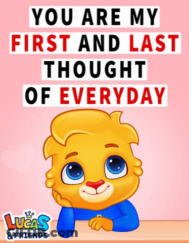 A Lucas And Friends Greeting Card With A Yellow Lion GIF