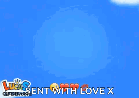A Lucas & Friends Ad With A Plane In The Sky GIF
