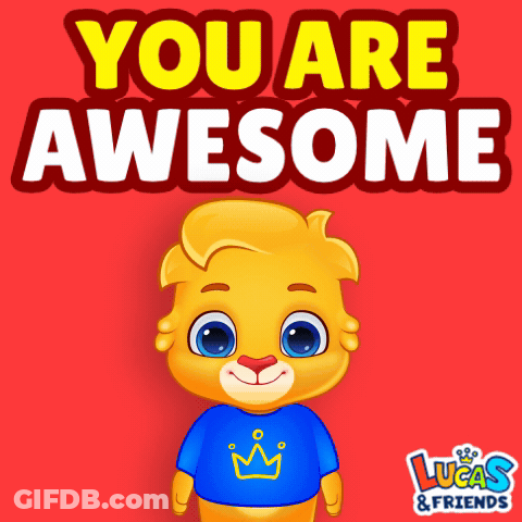 A Lucas & Friends Advertisement With A Cartoon Character GIF