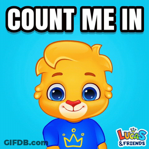A Lucas & Friends Advertisement With A Cartoon Character GIF