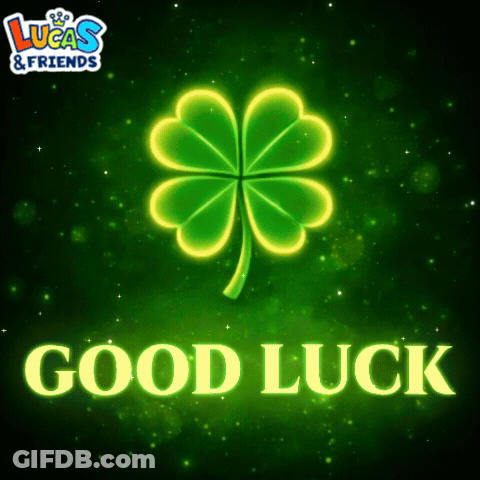 Lucas & Friends Advertisement With Clover Good Luck GIF