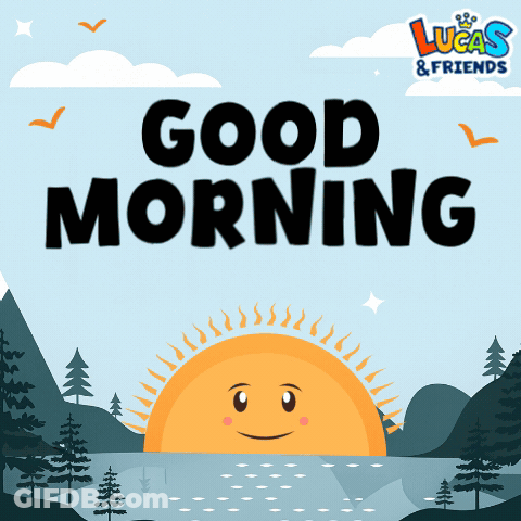 Lucas & Friends Advertisement With Smiling Sun GIF