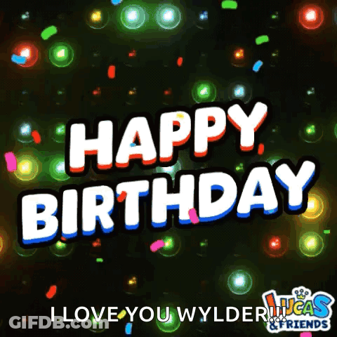 A Lucas Friends Animated Greeting For A Birthday GIF