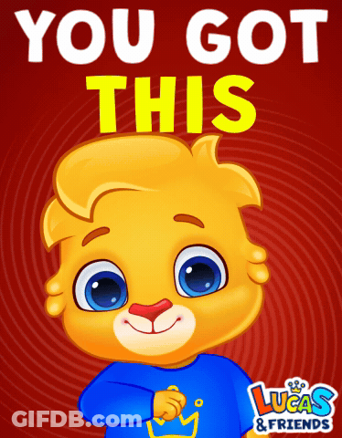 A Lucas & Friends Poster With A Cartoon Character On It GIF