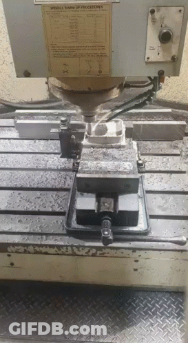 A Machine That Says Stencil Warm Up Procedures On The Back GIF