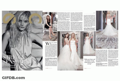A Magazine Article Titled Strict And Sensual GIF