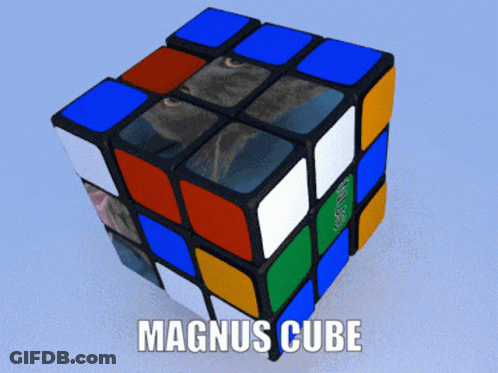 A Magnus Cube With A Blue Background GIF