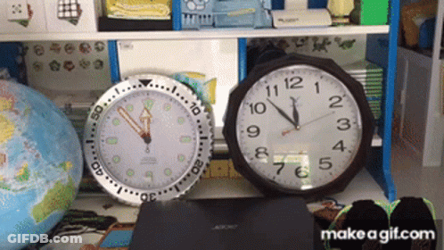 A Make A Gif.com Link Is Displayed On The Bottom Of A Clock GIF