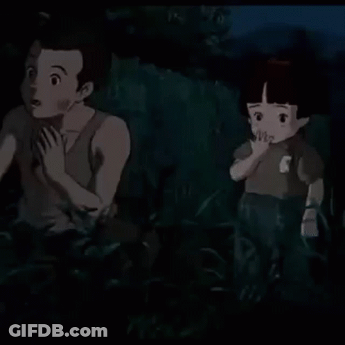 A Man And A Boy Are Standing Next To Each Other In The Dark Looking At A Star In The Sky . GIF
