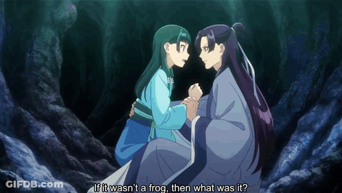 Man And Girl Looking At Each Other With What If It Was N 'T A Frog GIF