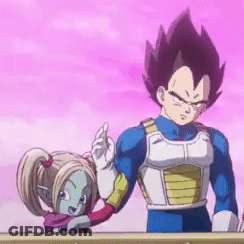 A Man And A Girl Are Standing Next To Each Other . GIF