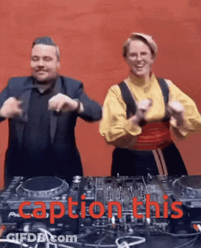 Man And Woman Dancing Caption This GIF
