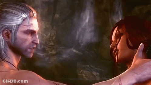 A Man And A Woman Are Hugging In A Video Game Scene GIF