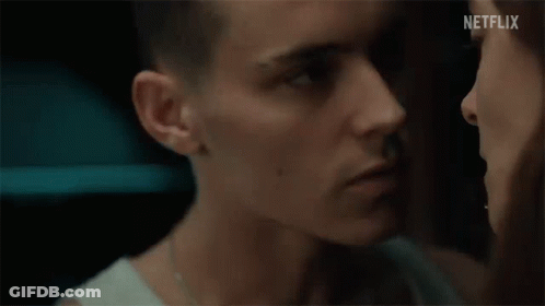 A Man And A Woman Are Looking At Each Other And The Man Says You Don 'T Know What I Can Do GIF