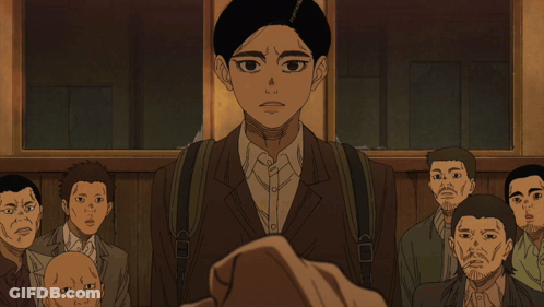 A Man And A Woman Are Looking At Each Other And The Woman Is Asking The Man What Do You Think Would Have Happened GIF