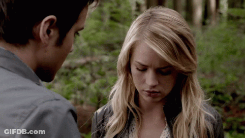 Man And Woman Looking At Each Other GIF