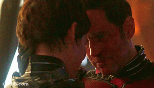 Man And Woman With Eyes Closed Looking At Each Other GIF