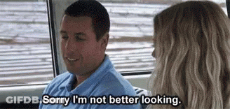 A Man And A Woman Are Sitting In A Car Talking To Each Other . GIF