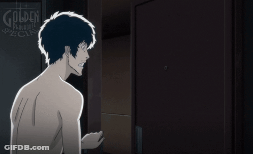 Man And Woman In Front Of Golden Diamond Sign GIF