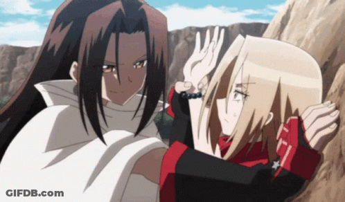 A Man And A Woman Are Standing Next To Each Other In An Anime Scene GIF