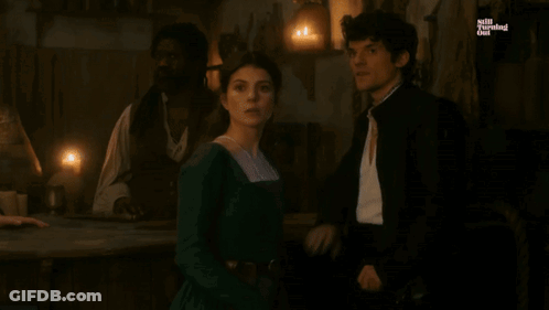 A Man And A Woman Are Standing Next To Each Other With The Words Only If We Use #Myladyjane And #Savemyladyjane GIF