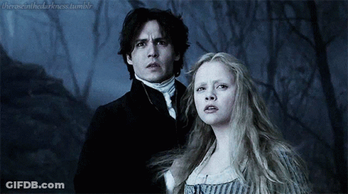 A Man And A Woman Are Standing Next To Each Other With The Words Theresinthedarkness.tumblr Visible In The Corner GIF