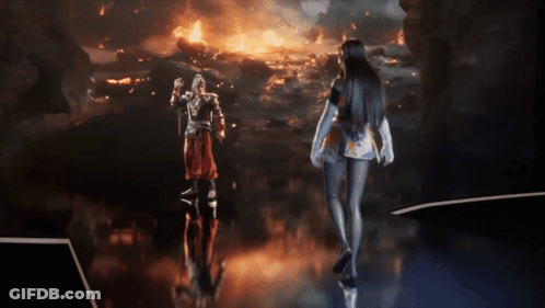 A Man And A Woman In A Video Game Scene GIF