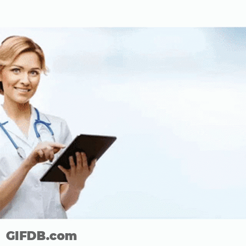 A Man And A Woman Wearing Surgical Masks And Gloves Are Giving A Thumbs Up GIF